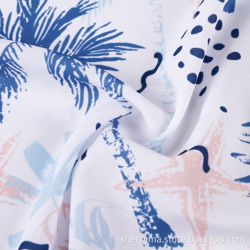Polyester woven digital printing crepe chiffon fabric